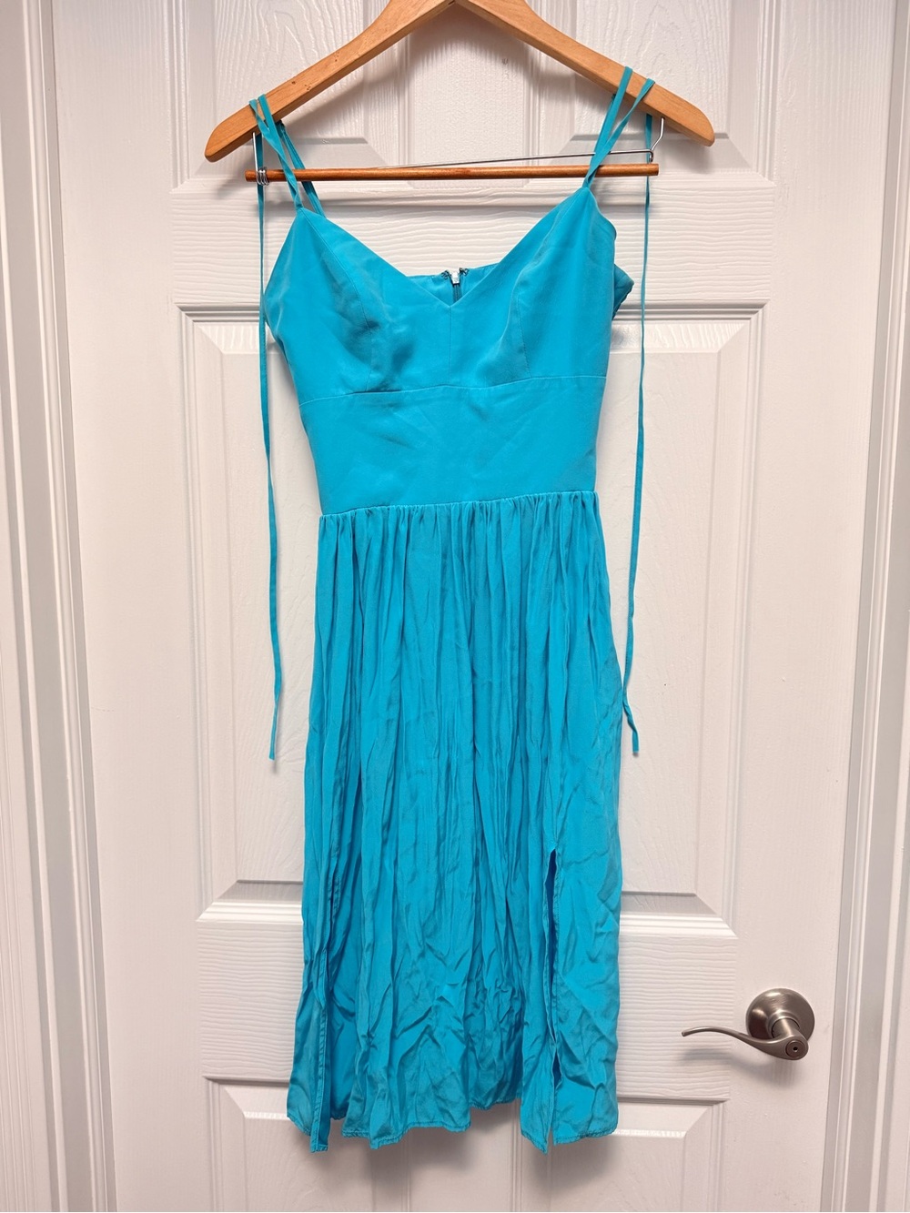 Amanda Uprichard Cocktail Party mini Dress Brightβ Blue Sweetheart size Small